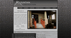 Desktop Screenshot of mountain-construction.com