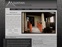 Tablet Screenshot of mountain-construction.com